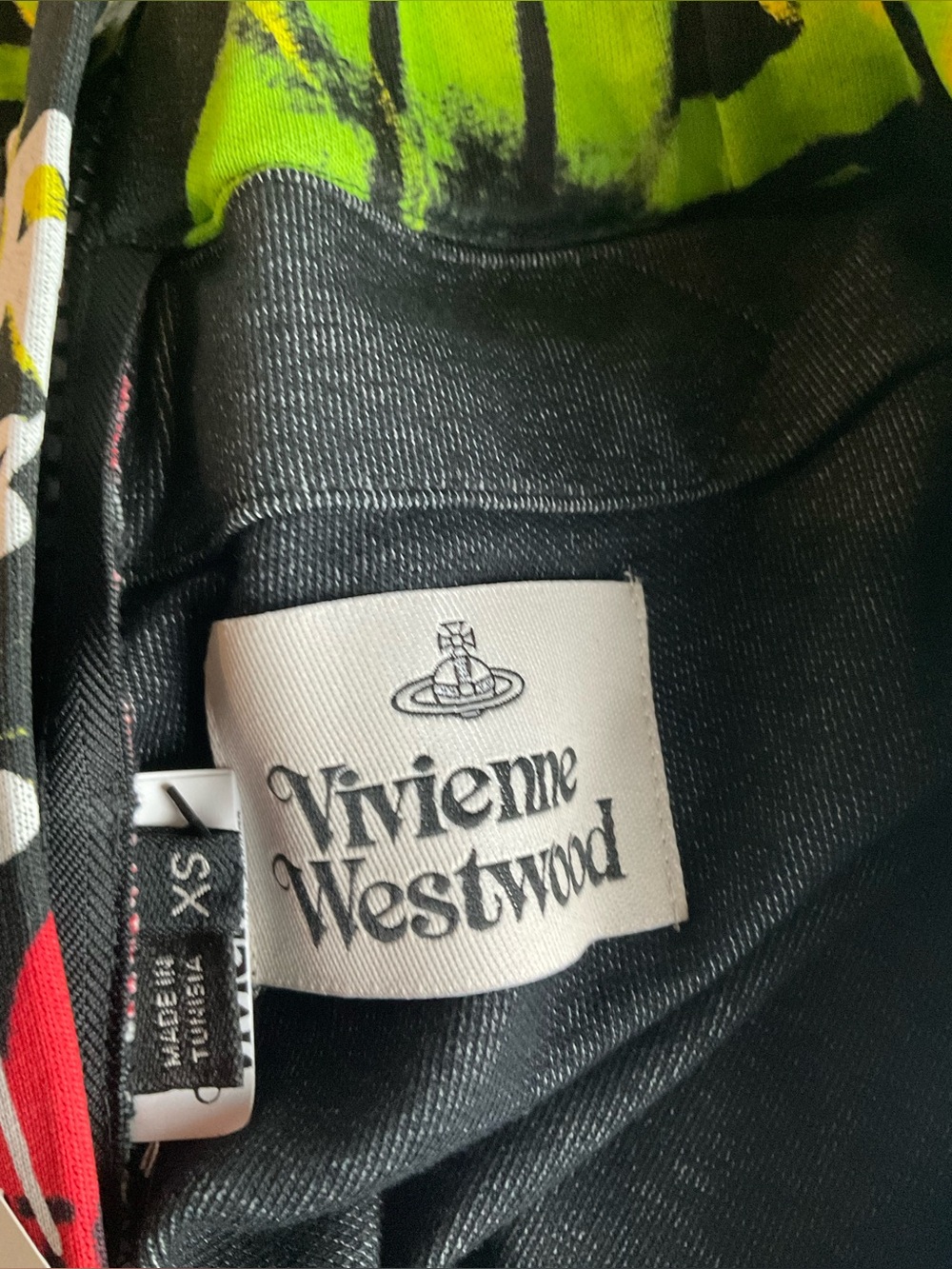 Vivienne Westwood Black Graphic Midi Skirt with Multicolor Print - Picture 14 of 15
